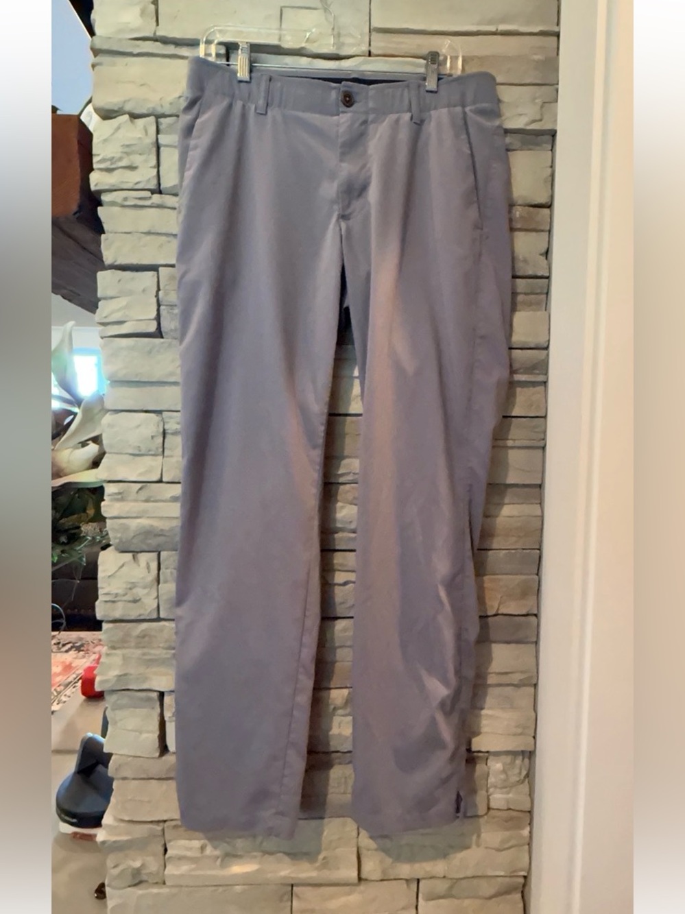 Under Armour Men's Gray Polyester Stretch Golf Chino Pants Size 34x32